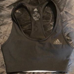 Black adidas sports bra.